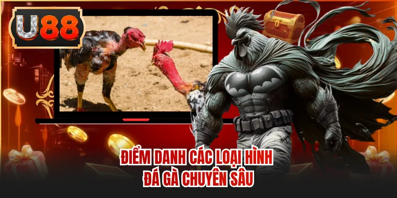 Điểm danh các loại hình đá gà chuyên sâu